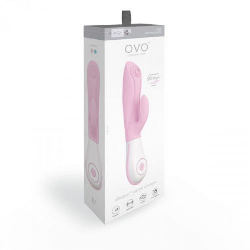 Vibratore rabbit ovo e7 rabbit pink